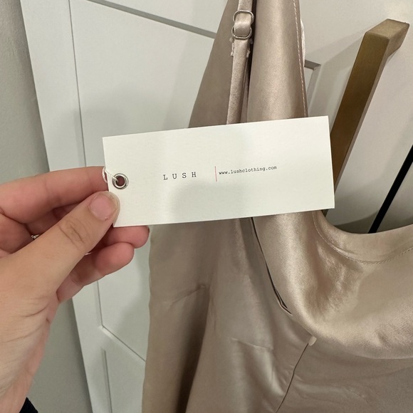 Lulu’s Lush Champagne Jumpsuit - Picture 4 of 6